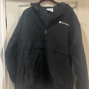 Champion Black Hooded Pullover